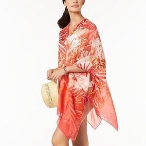 Calvin Klein Tropical Ombré Chiffon swimwear Cover-Up